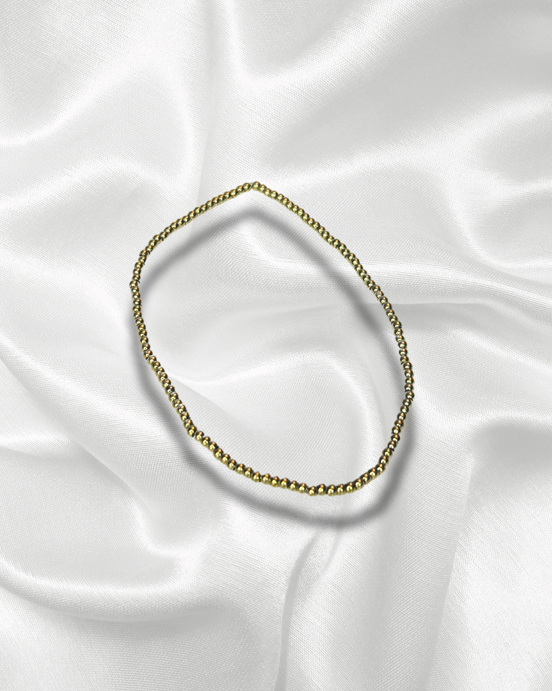 Aurélia | Bracelet à perles dorées