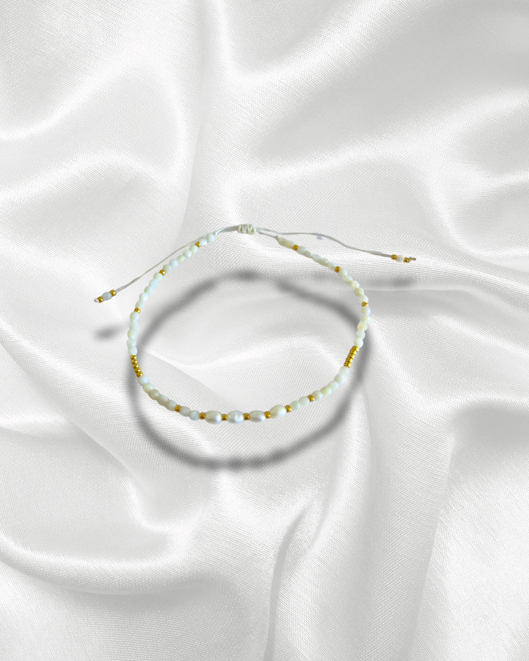 Ellena | Bracelet en pierre d’agate blanche