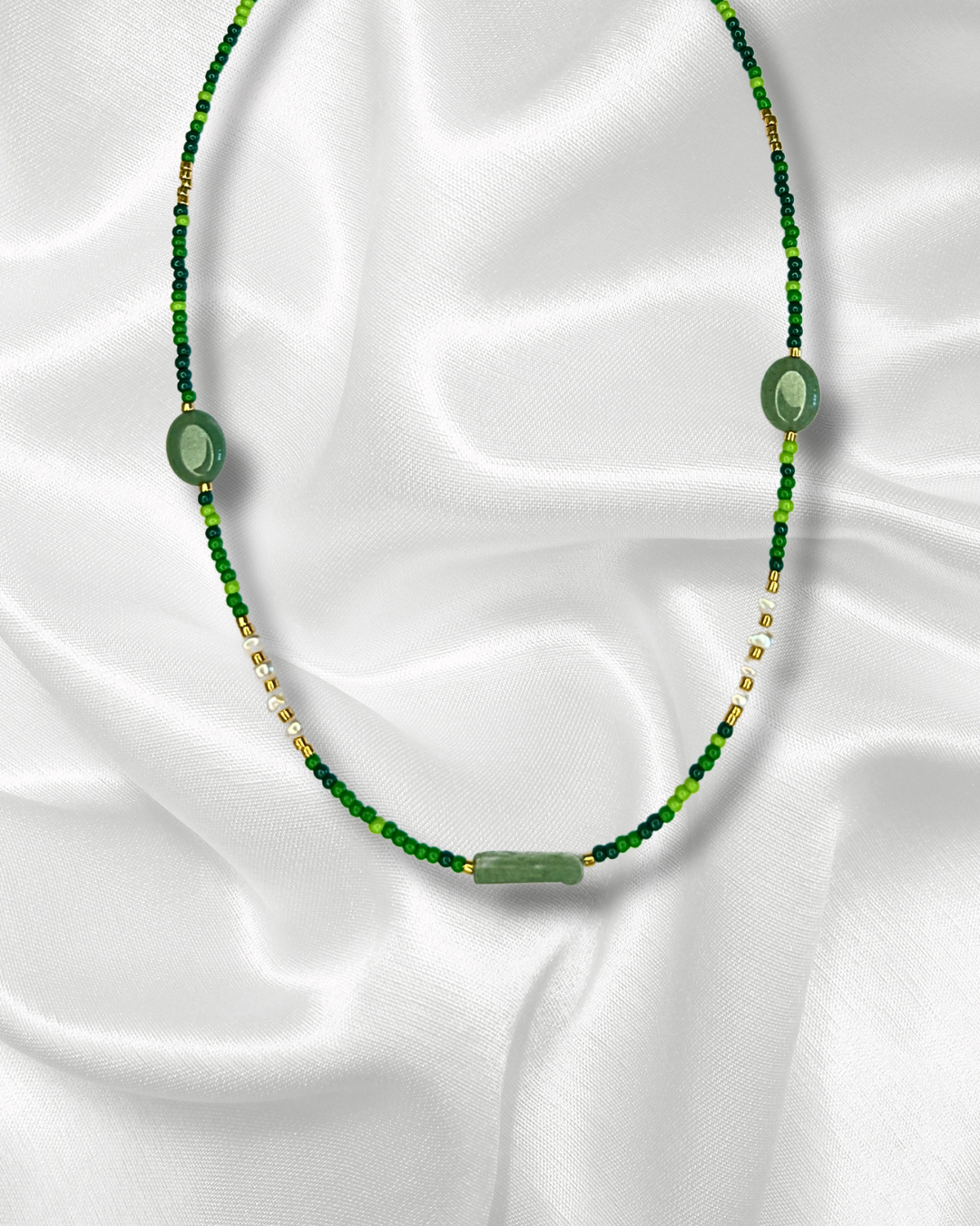 Jadea | Collier de perles vertes