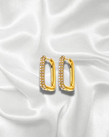 Mélissa | Boucles d'oreilles rectangulaires