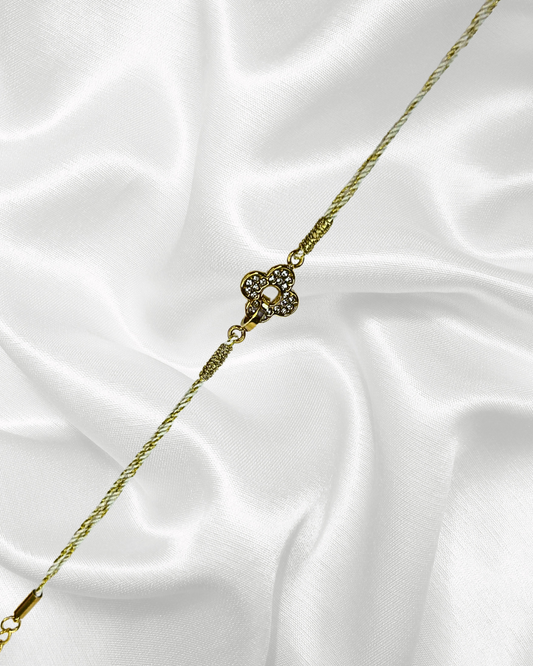 Bahia | Bracelet cordon et pendentif trèfle