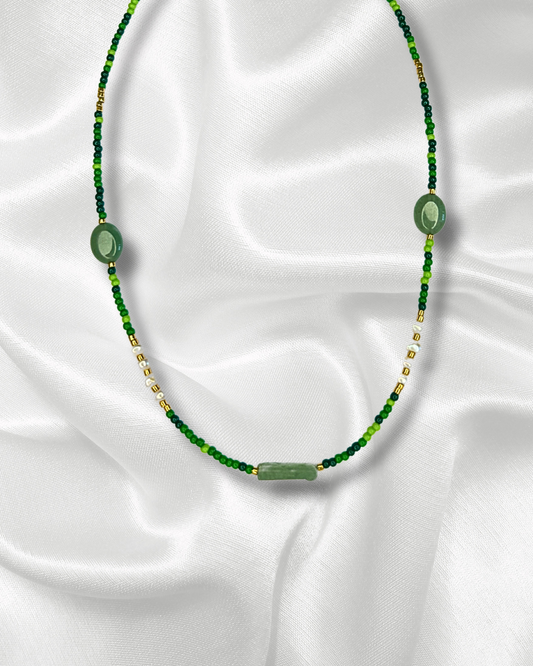 Jadea | Collier de perles vertes