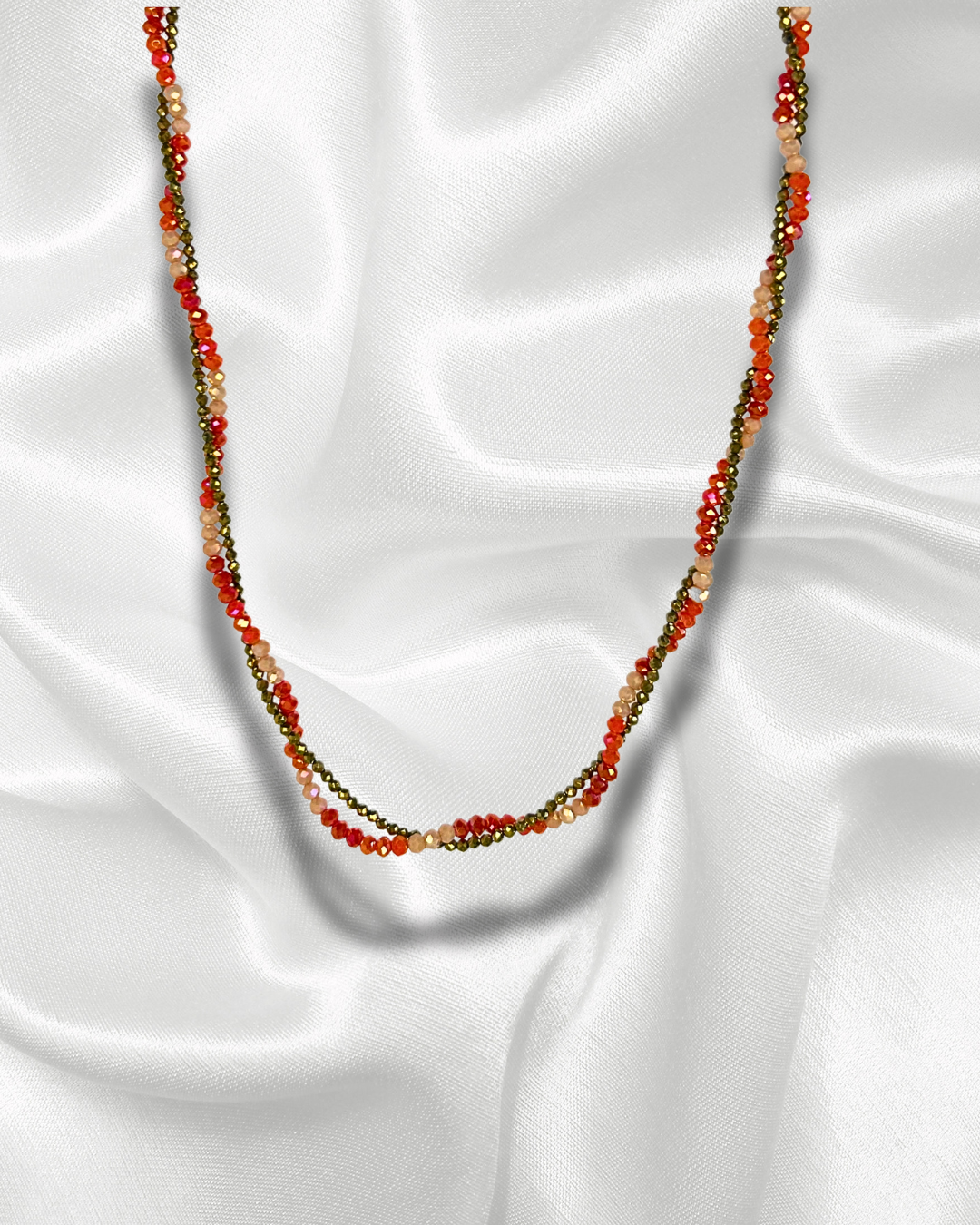 Rio | Collier avec perles orangées