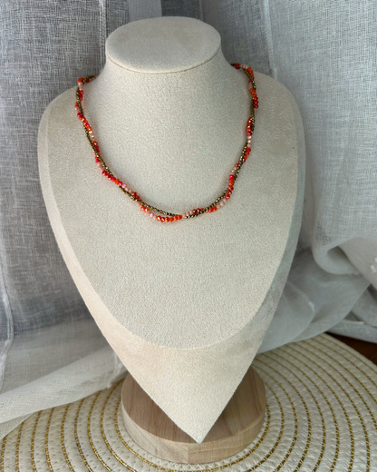 Rio | Collier avec perles orangées