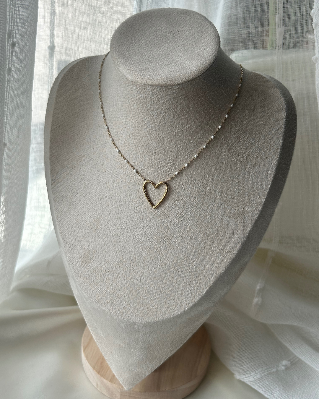 Heart | Collier doré et pendentif cœur