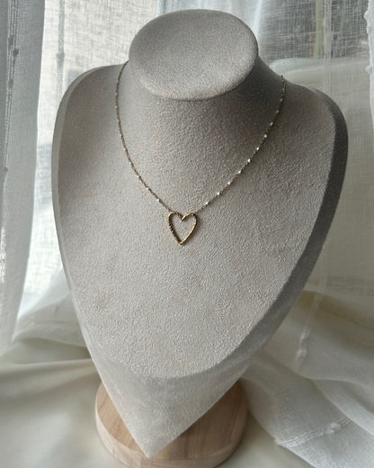 Heart | Collier doré et pendentif cœur