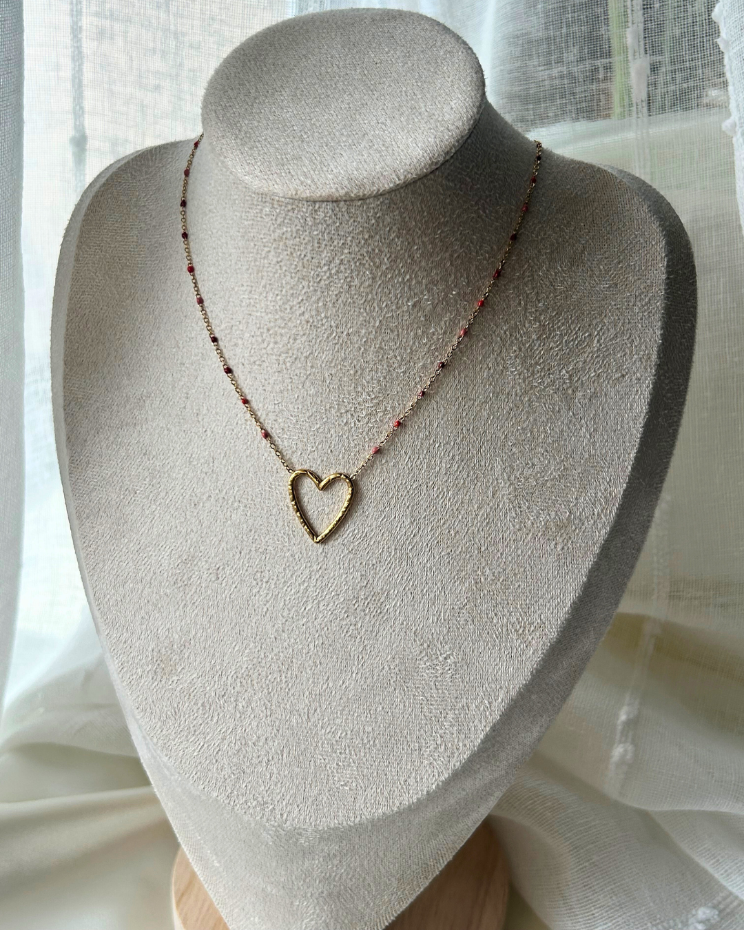 Heart | Collier doré et pendentif cœur