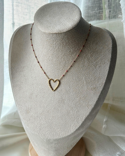 Heart | Collier doré et pendentif cœur
