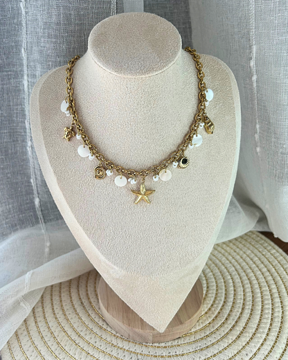 Isla | Collier doré et charms marins