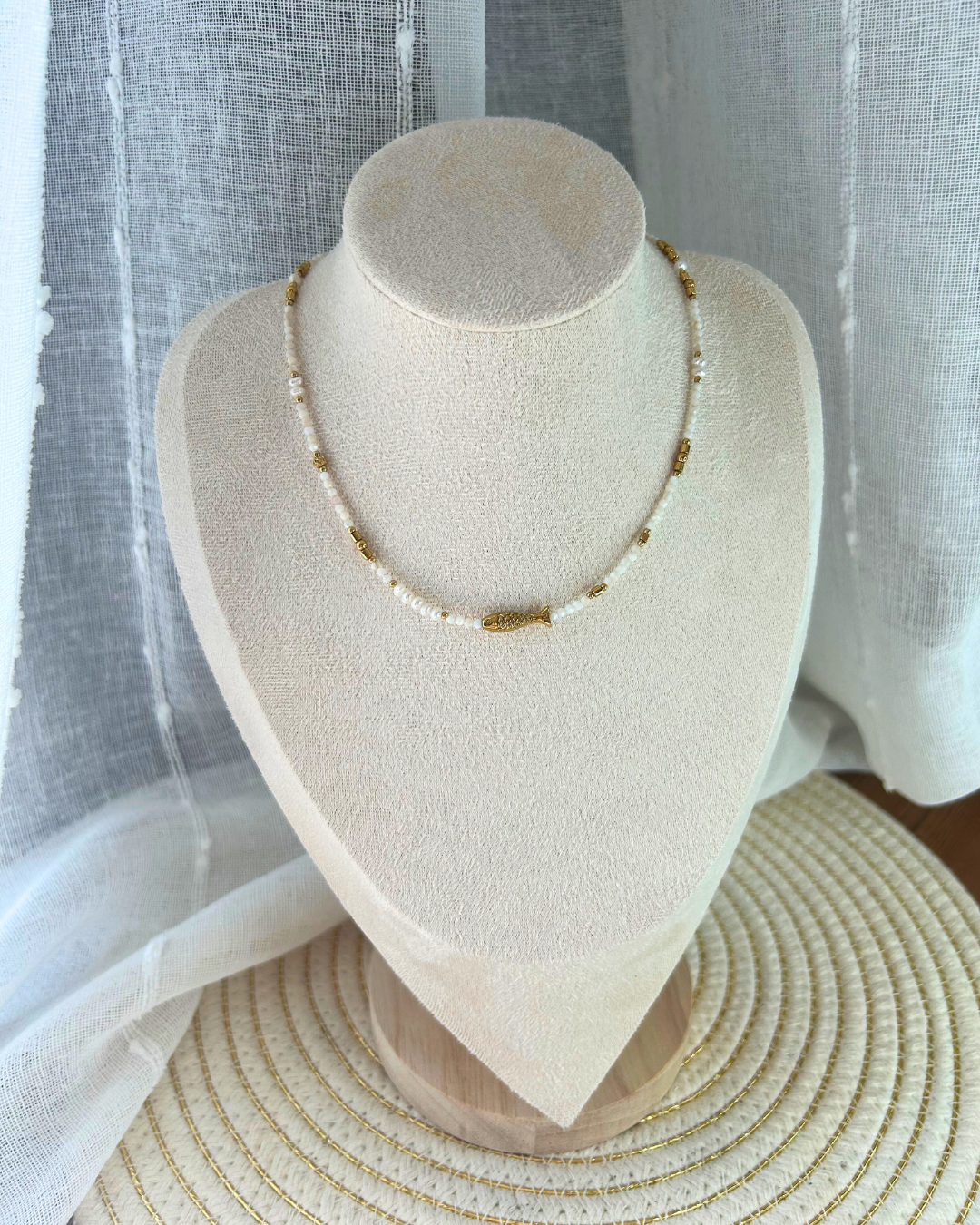 Alma | Collier perles blanches