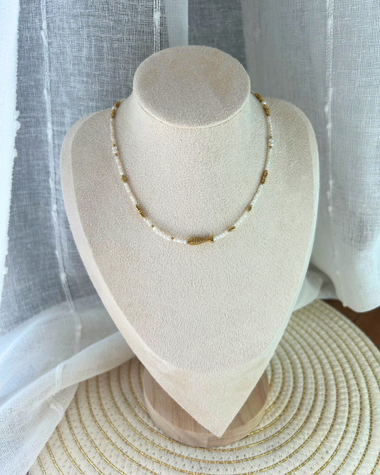 Alma | Collier perles blanches