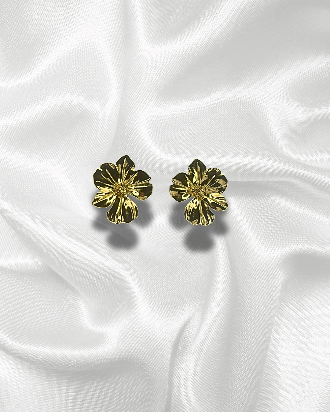 Hiva | Boucles d’oreilles dorées fleurs