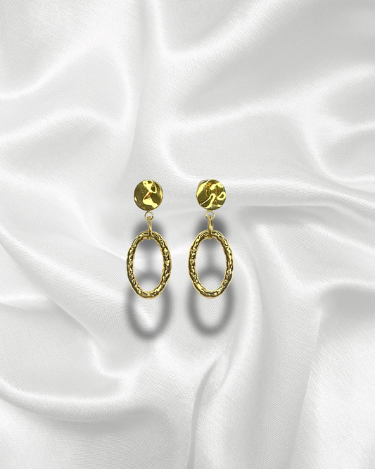 Aelia | Boucles d'oreilles anneaux texturés